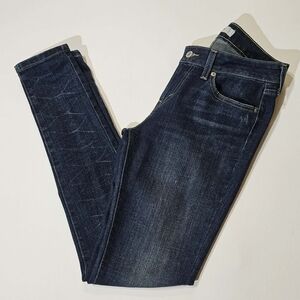 Levis 535 Jeans Womens 7 Blue Denim Legging Skinny Stretch Dark Wash Jegging